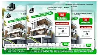 Real Estate Flyer Design Tutorial | CorelDRAW for Beginners@Creative-WorldGaphix 