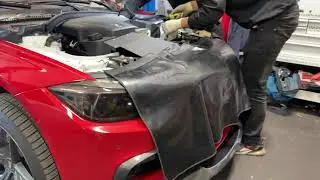 Installation of MAD charge pipe and intercooler for N20