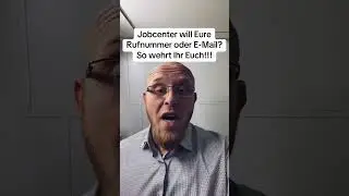 Jobcenter will Eure Rufnummer und E-Mail-Adresse? Wehren! #jobcenter #b&uuml;rgegeld #jobcentertricks
