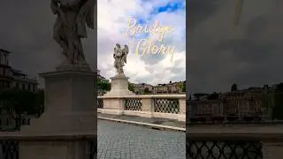 The Most Powerful Bridge in Rome 🇮🇹 ⚔️ | Angel&rsquo;s Path to Castel Sant&rsquo;Angelo #Shorts #Travel