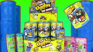 The Ugglys Pet Shop Surprise Cans Full Box Unboxing Toy Review + The Trash Pack Moose Toys