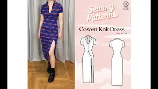 Cowen Knit Dress Sewing Video // Digital PDF Sewing Patterns Size XS - XL // Luyion