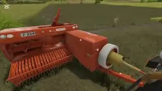 Sianokosy part 3 , zbieranie i presowanie kostek ursus c-360/c-330 w akcj 