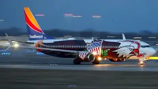 Southwest &ldquo;Illinois One&rdquo; 737-800 AMAZING Takeoff from Louisville (SDF) | Rare Livery Departure