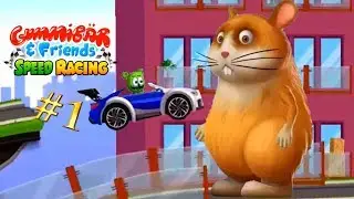 GummyBear and Friends speed racing! Ch. 1 Мишка Гумми на машине! Часть 1. Fun racing! Веселые гонки!