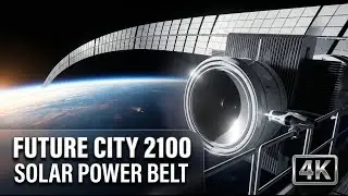 Solar Power Satellite Belt 2100 (4K) &mdash; Future City 2100 | No Talking Ambience
