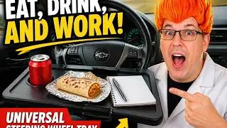 Here's Why You Need This Steering Wheel Food Tray
