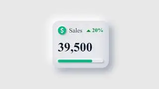 How to Create Beautiful Sales Card UI Animation HTML CSS Only | Coding Cloud