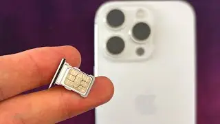 Как вставить SIM-карту в iPhone 16 Pro (найдите слот для SIM-карты)