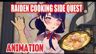 Raiden Side Quest Cooking | Genshin Animation #raiden #genshinimpact #animation