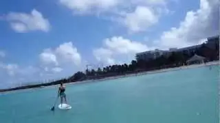 Paddleboarding in Aruba with Trey and Becah