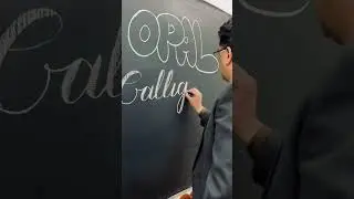 English Calligraphy #chalk #calligraphy #english #shorts #opalcalligraphy #bubble #copperplate