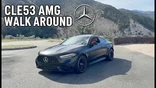 Satin Black Wrapped CLE53 AMG Walkaround | In The Canyons