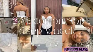 25% contour top deep v neck #sewingprocess  #fashionblogger #contourtop