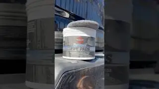 Полировка хромированного наконечника выхлопной трубы #detailingworld #carmaintenance #carcare #ca...