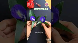 Mango Leaf Toran | Mango leaves decoration with flowers #shorts #diy #craft #art