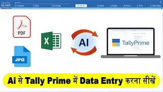 Tally me party wise entries bulk me kaise karein / Bank statement to tally / Accounting