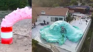 Elephant toothpaste #experiment #crazyvideo #trending #experimentvideo