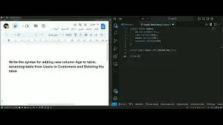 Write the syntax for adding new column to table, renaming table and Deleting the table.