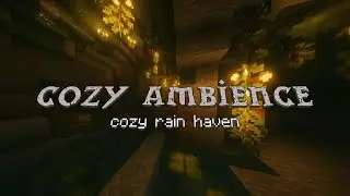 The Hidden Haven | Rainfall & Glow Berries in Minecraft | Sounds to study or sleep to