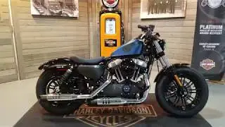 2018 Harley Davidson 48 XL1200X ANX-115th legend blue denim.