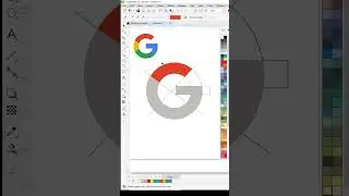 Google logo in CorelDraw#coreldraw #shorts