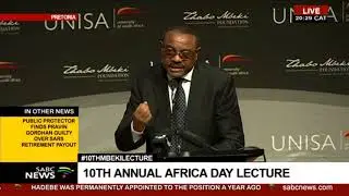 Former Prime Minster of Ethiopia, Desalegn Boshe delivers 10th Thabo Mbeki lecture