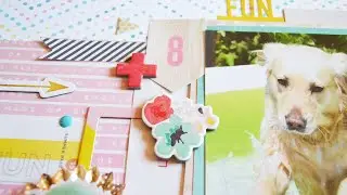 Scrapbooking Process #19: Splish, Splash (Crate Paper - Poolside)