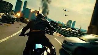 NEXT-GEN GAMING: Photorealistic Motorcycle Chase Cinematic