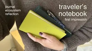 a quiet start to the year | reflecting on my journal ecosystem & travelers notebook first impression