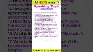 IELTS Life Skill A1 Speaking Topic : Appointment 2 : UKVI Test 2026