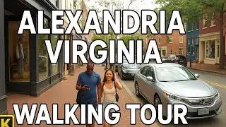 USA Vista Scope | Alexandria Virginia Walking Tour 4K | Old Town Waterfront