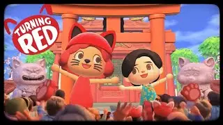 Turning Red Ending Scene in Animal Crossing New Horizons| Recap| 动物森友会