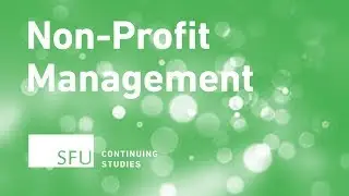 Non-Profit Management Certificate Info Session: Introduction