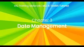eIQ AI Toolkit Tutorial - Chapter 3 - Data Management