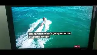 BBC Breakfast Live in Gwithian on RNLI Lifeguard demonstration, how swimmer to float & rescue safely