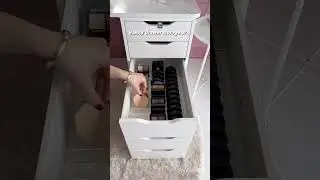 Makeup storage drawers. #makeupstore #makeuphacks #homeimprovement