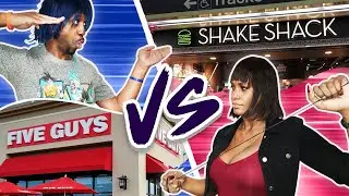 Five Guys Vs Shake Shack (Queens, NYC)  -T&K Tries it-