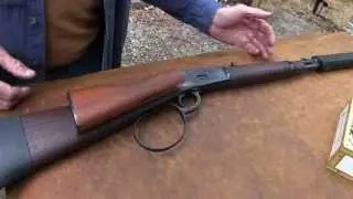 Винтовка рычажного действия с глушителем