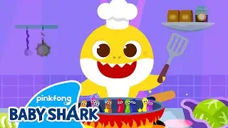 🍳Chef Baby Shark's Colorful Sausages! | Baby Shark Word Song for Kids | Baby Shark Official