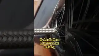 How Hydraulic Hose Reinforcement Is Braided in Manufacturing Process #hydraulichose #rubberhose
