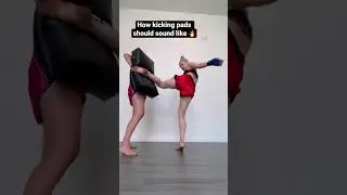 This is how kicking pads should sound like! 🔥 #muaythai #mma