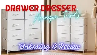 Easy to Assemble Amazon Finds DRAWER DRESSER Unboxing & Review
