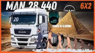 MAN TGX 28.440 6x2 Automático: Cabine Espaçosa, Conforto Garantido e Pronto para Longas Viagens!