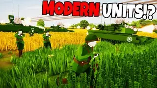 NEW Modern Units Mod in Total Tank Simulator!? - TTS: Battle Simulator Mods