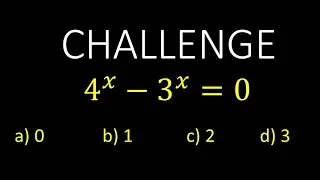 4^x-3^x=0