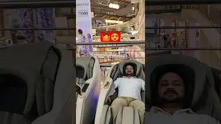 Tried the Massage Chair for the first time 🤪#shorts​#ytshorts​ #massagechair​#babifreitas