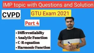 CVPD | Gtu cvpd imp topic | cvpd gtu exam 2021| cvpd imp examples | part 4