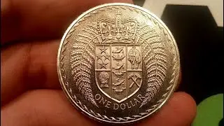 NEW ZEALAND 1967 ONE DOLLAR Coin VALUE + REVIEW - Introduction of Decimal Currency Dollar Coin