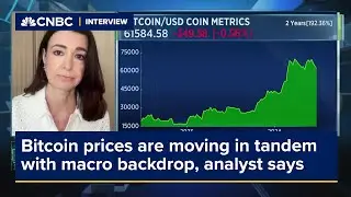 Bitcoin prices are moving in tandem with macro backdrop, analyst says